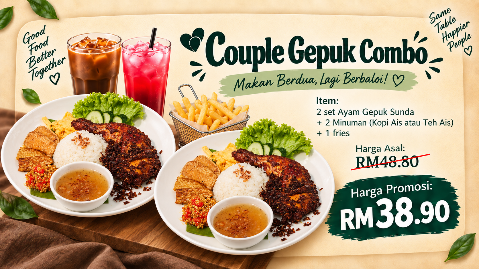 Poster Couple Gepuk Combo