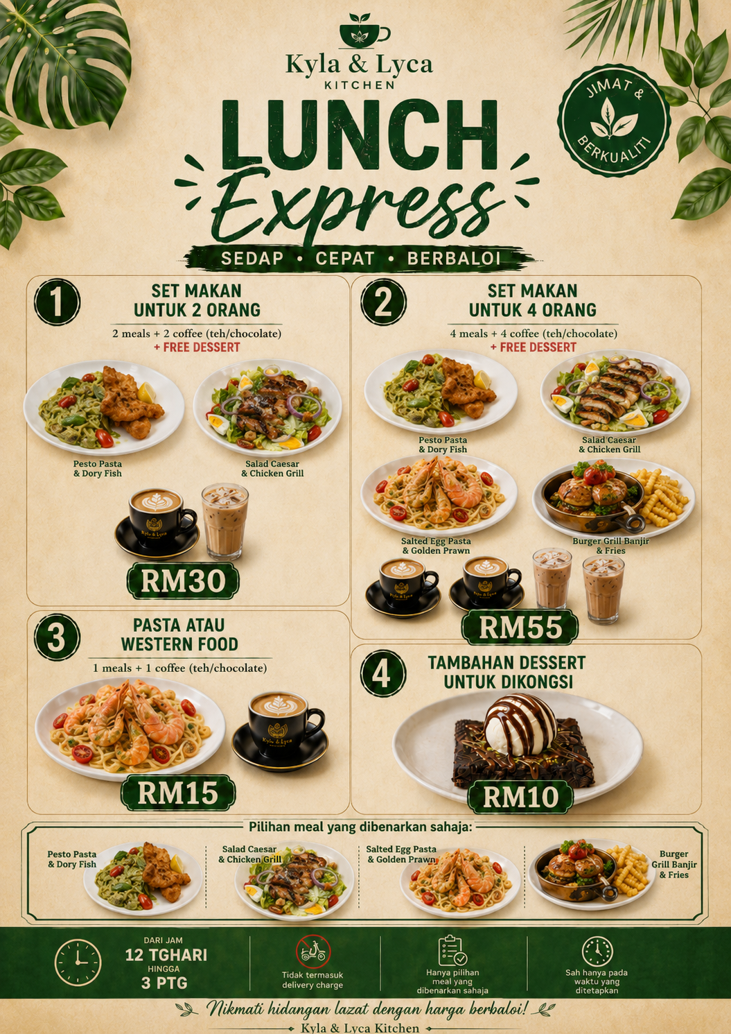 Poster Lunch Express Kyla dan Lyca Kitchen