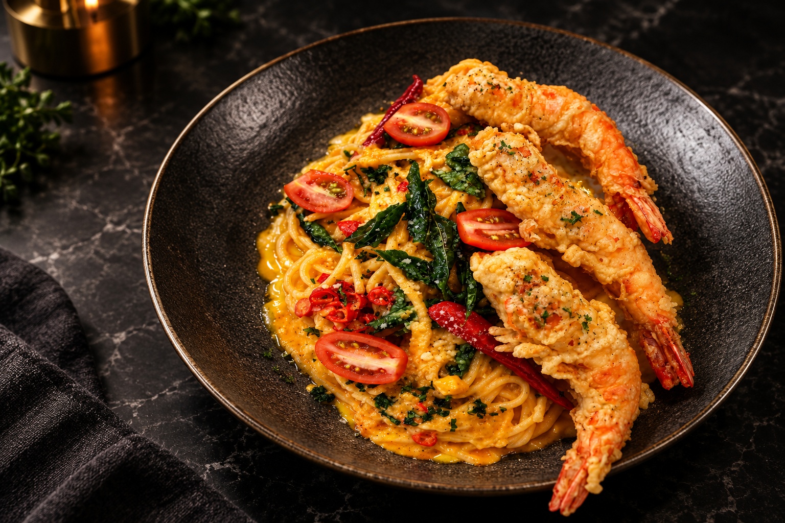Salted Egg Golden Prawn